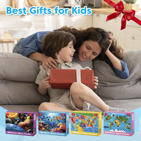 Bractowa 4-pack puzzle set box makes gifting and storage easy.