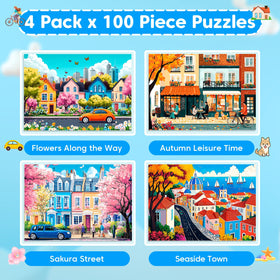 Bractowa Autumn Leisure Time puzzle, large-piece design for easy handling