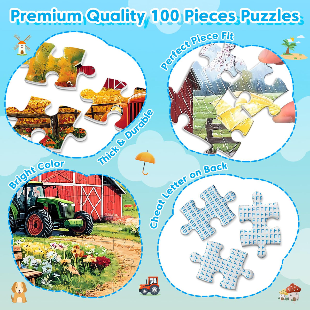 Bractowa Beach Resort puzzle showcases seaside scenes with bright colors