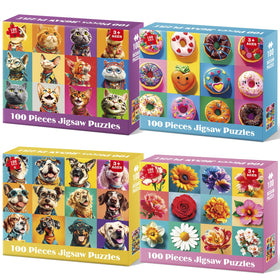 Bractowa dogs 100-piece puzzle for kids improves focus during play.