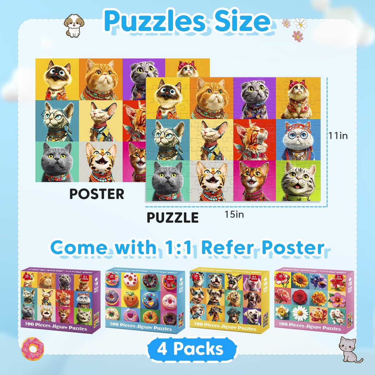 Bractowa donuts puzzle for kids offers colorful fun and easy-piece matching.