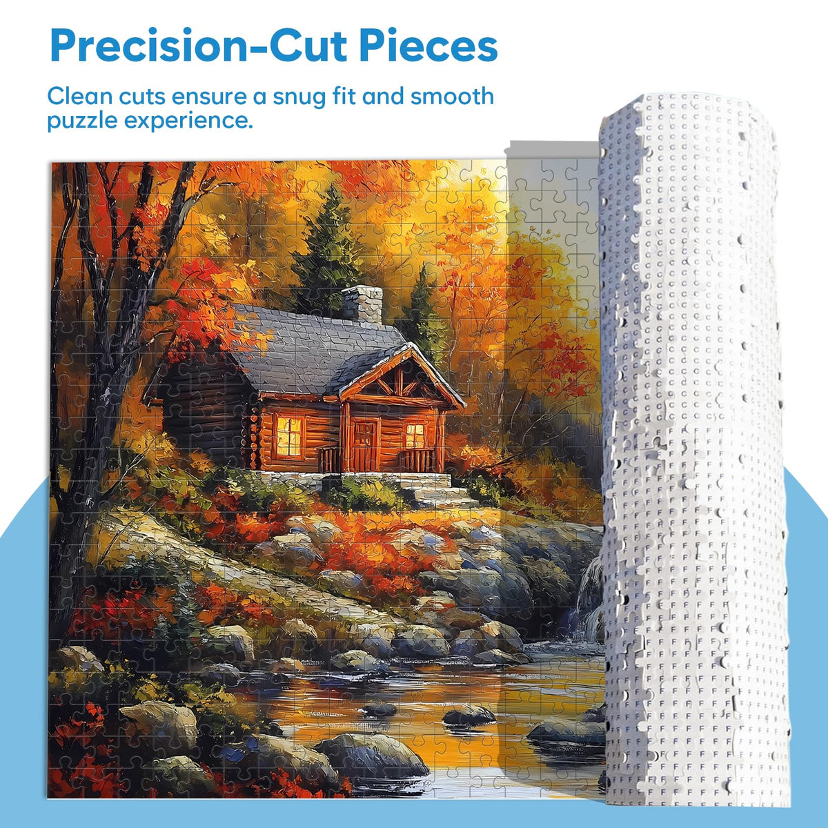 Bractowa eco-friendly recycled paper puzzle: sustainable material for mindful puzzling.