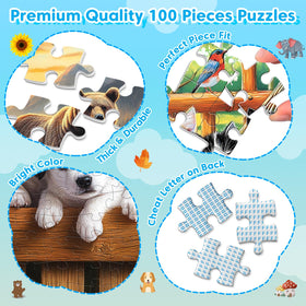 Bractowa Elephants puzzle, vibrant colors for engaging play.