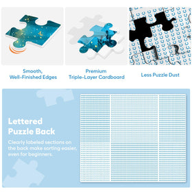Bractowa Fantasy Forest starry night puzzle for solo calming sessions
