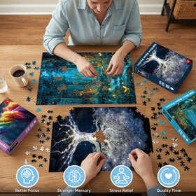 Bractowa finished size display puzzle perfect for framing on walls