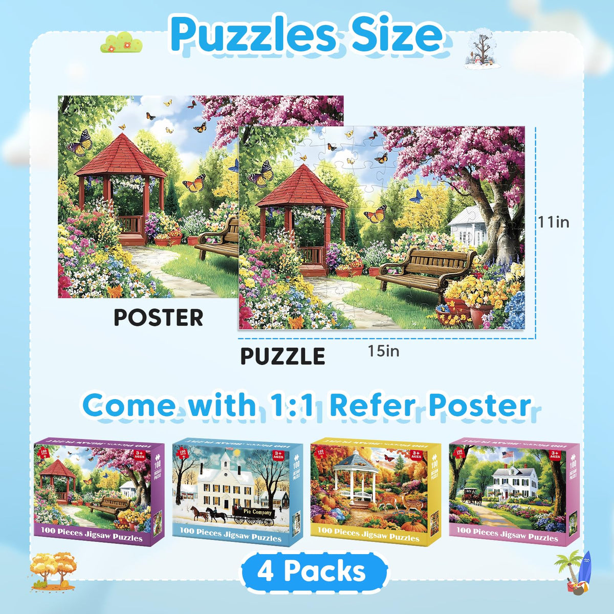 Bractowa autumn scene puzzle inspires cozy evenings at home