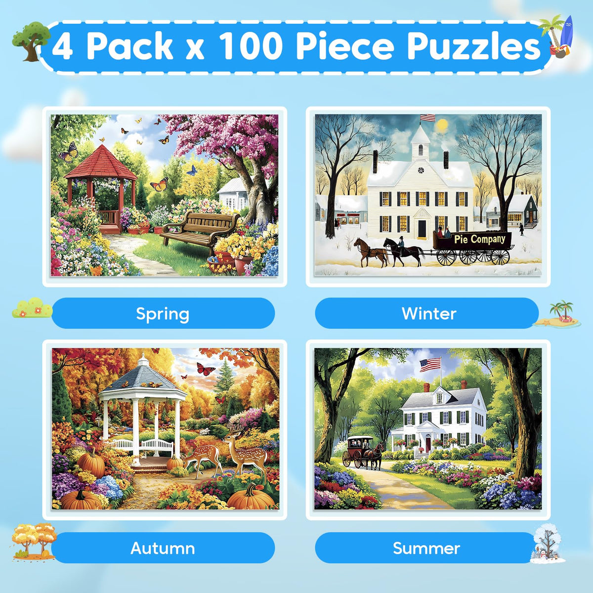 Bractowa summer scene puzzle ideal for relaxed afternoons