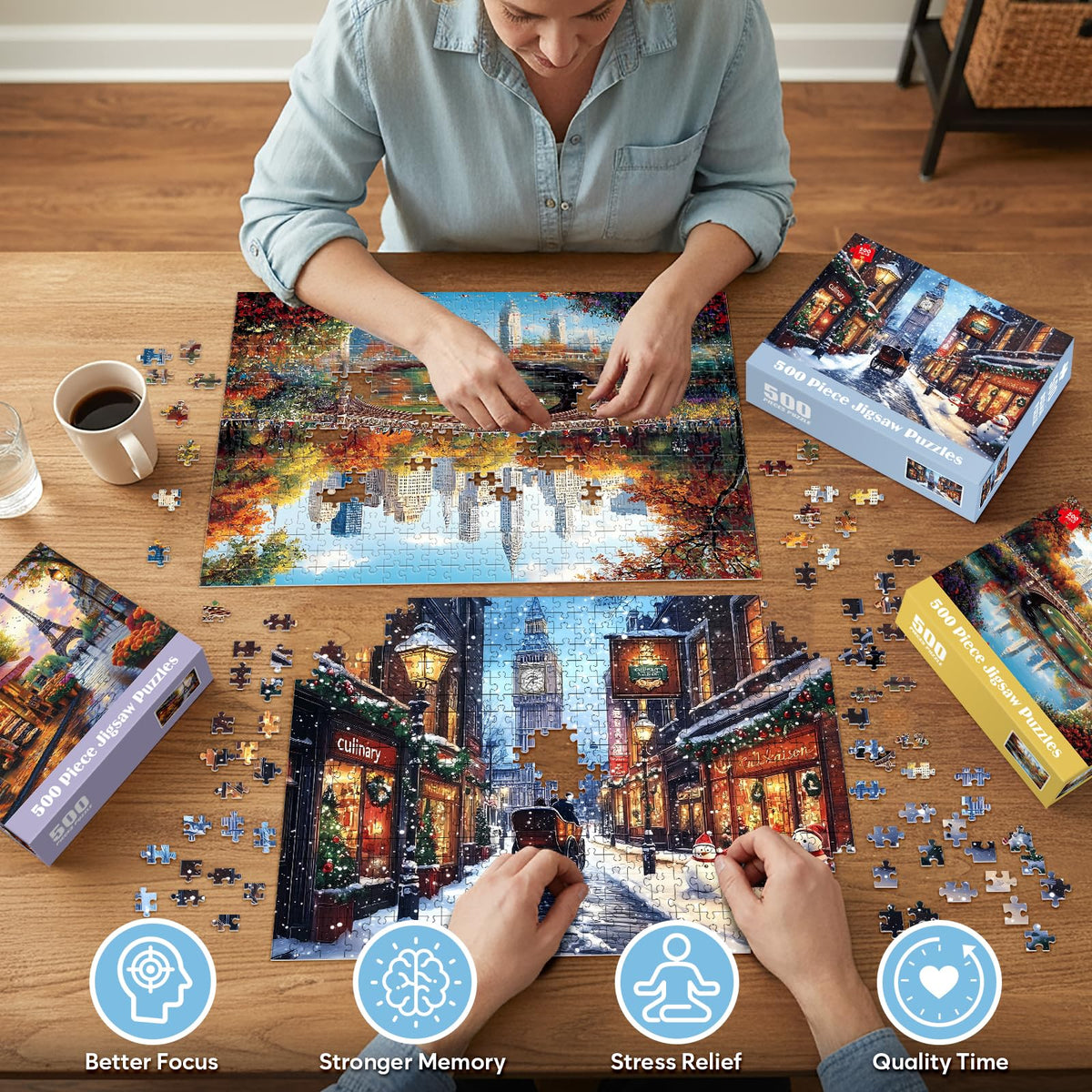 Bractowa frameable 20.5x15 inch puzzle size for wall décor