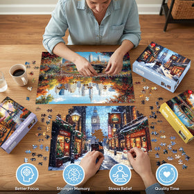 Bractowa frameable 20.5x15 inch puzzle size for wall décor