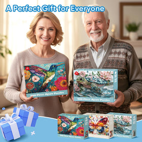 Bractowa hummingbird 500-piece puzzle—dynamic colors to spark focus and skill.