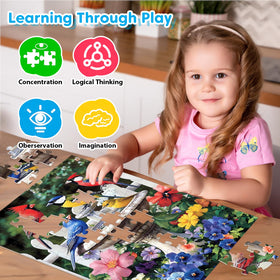 Bractowa Large-piece puzzle: easy-grip design enhances senior and beginner assembly.