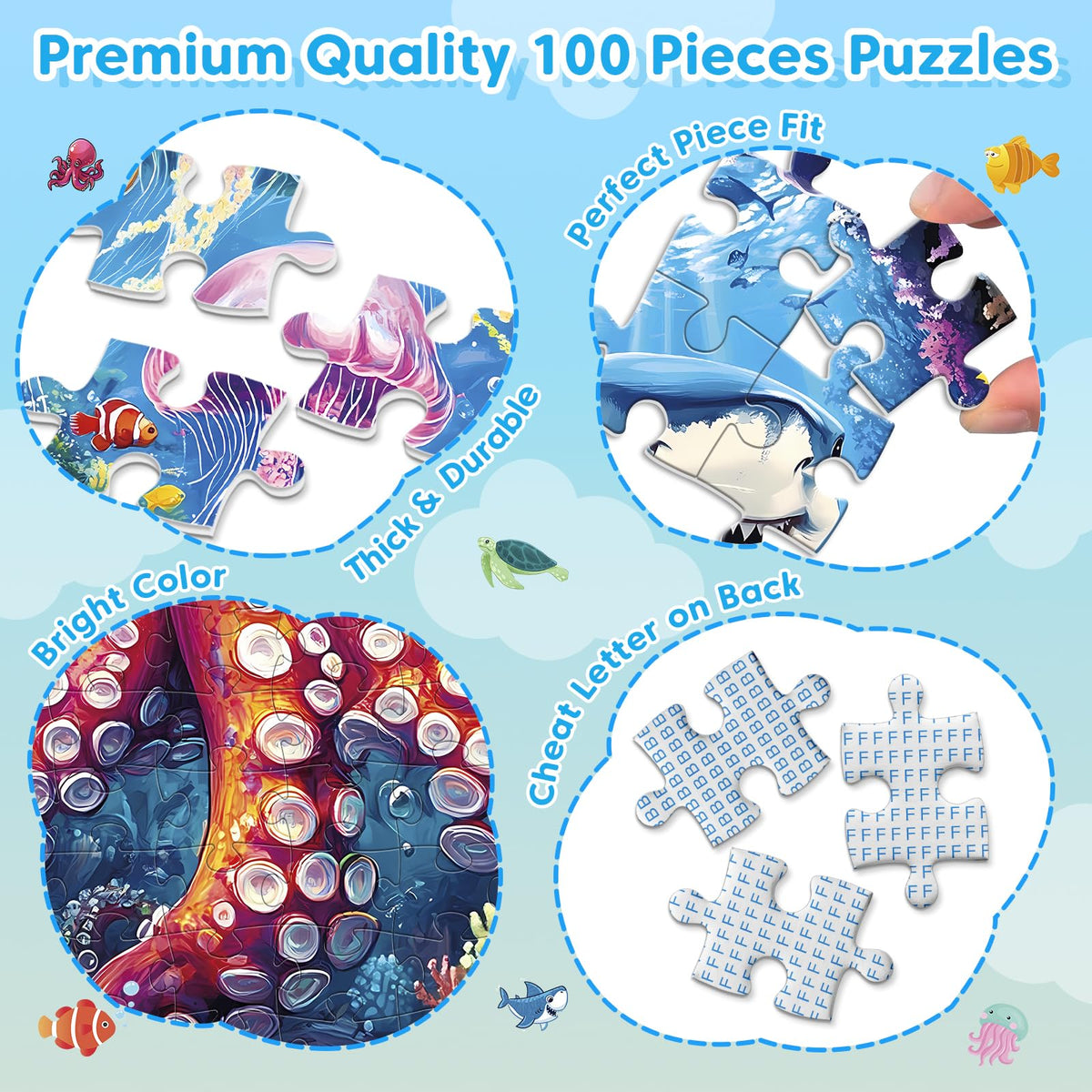 Bractowa Ocean Sea Turtle puzzle supports cooperative family play.