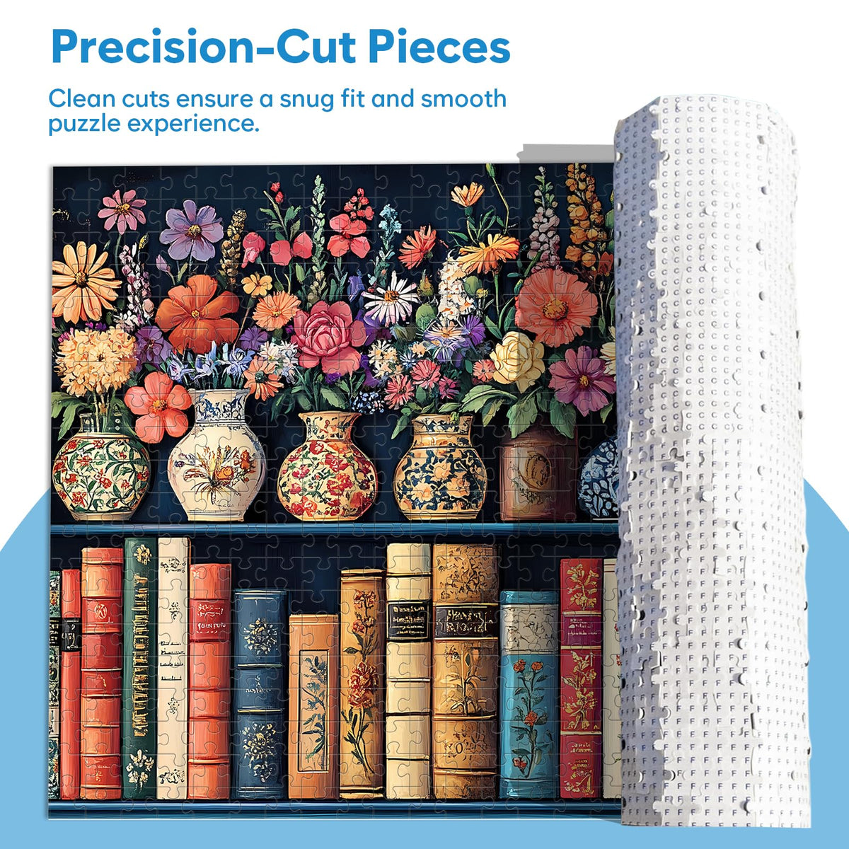 Bractowa premium recycled cardboard puzzle with thick interlocking pieces