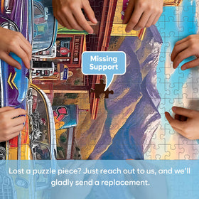 Bractowa recycled cardboard construction supports sustainable puzzling sessions.