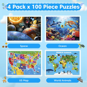 Bractowa Space puzzle enhances logical thinking with colorful planets and stars.