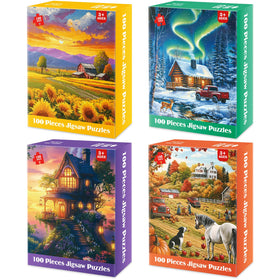 Bractowa Sunflower Farm puzzle with vibrant colors for engaging family play