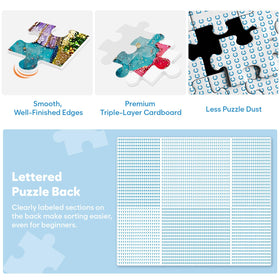 Bractowa turtle 500-piece puzzle—engaging wildlife scene for shared puzzle time.