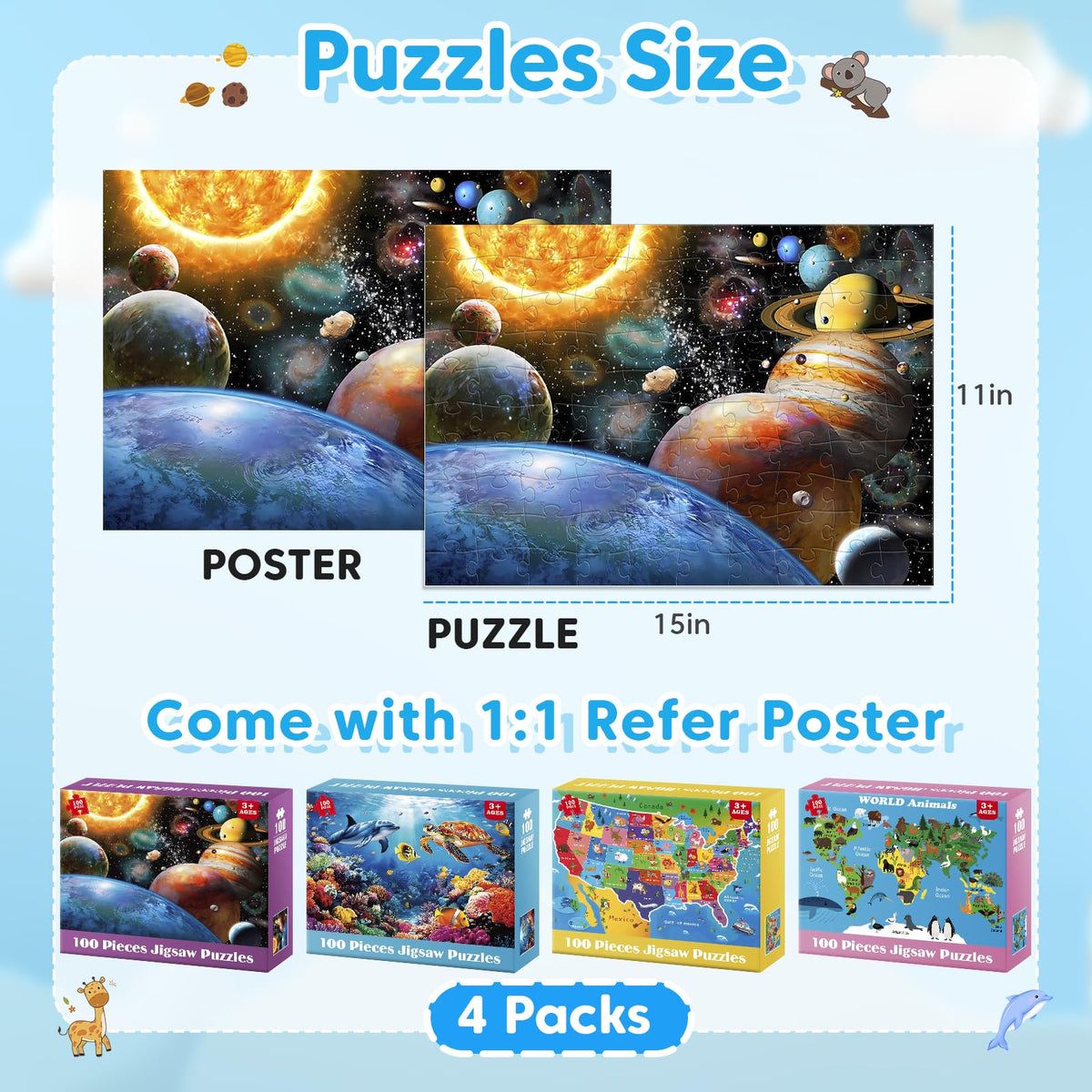 Bractowa US Map puzzle teaches geography skills while building patience.