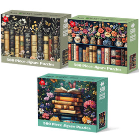 Bractowa wildflower puzzles cover image showing vintage floral art for mindful evenings