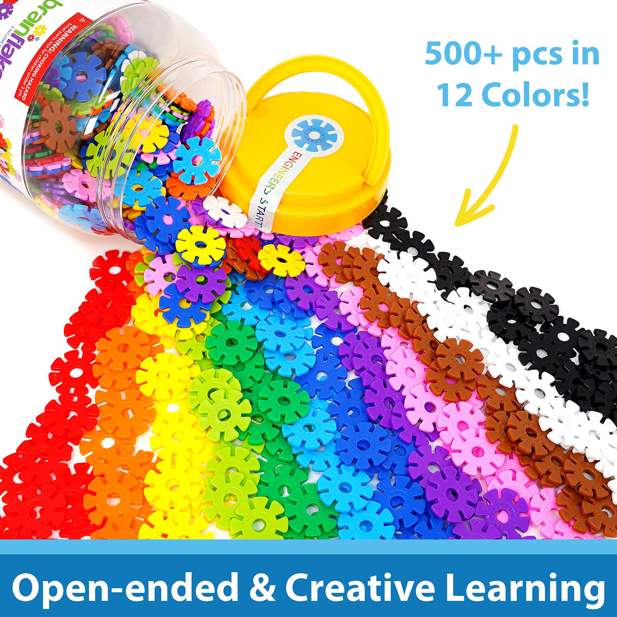 Brain Flakes tree-structure model illustrates scalable design for collaborative building.