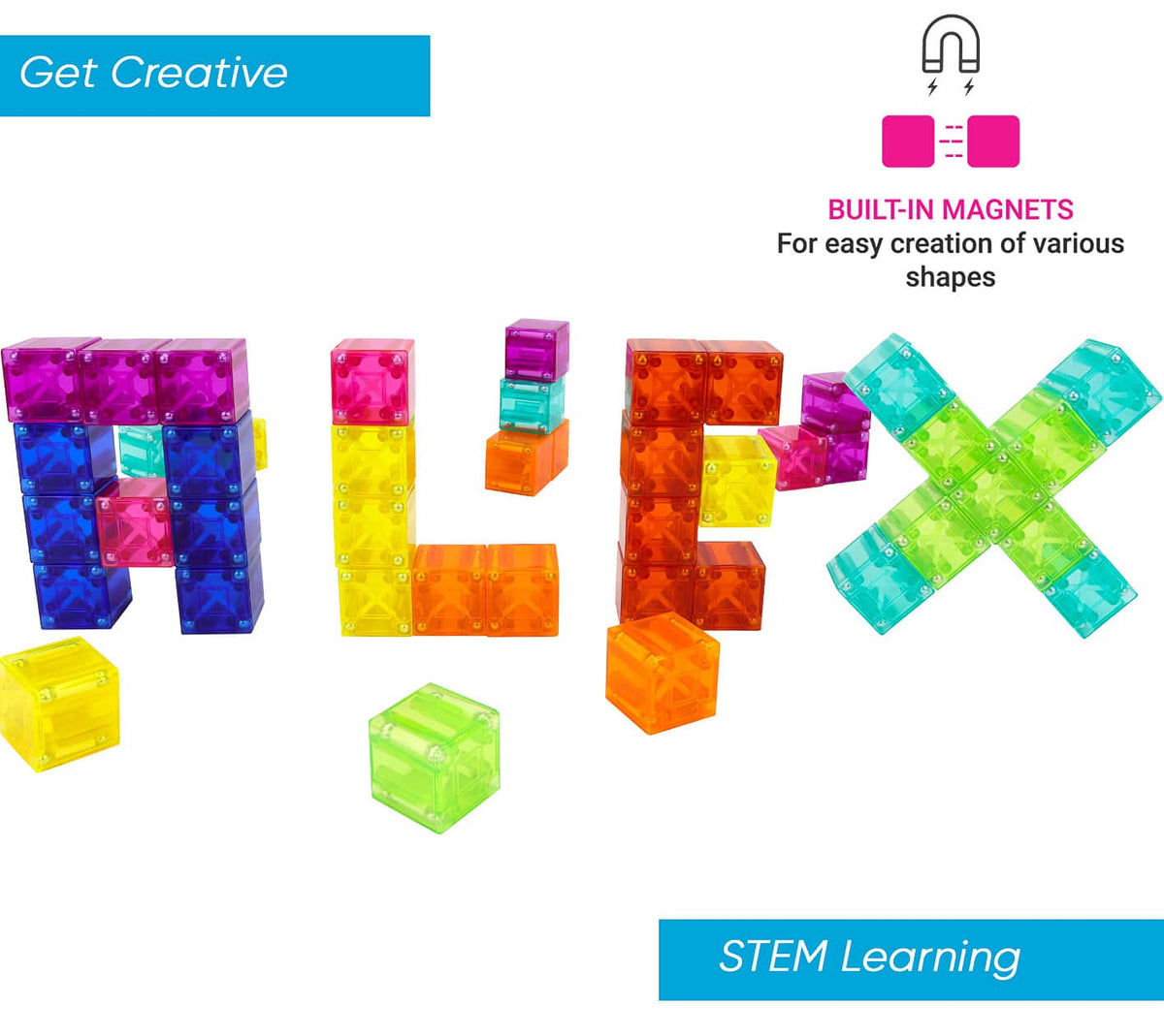 BrainSpark colorful stack-and-build activity supports color recognition and creativity
