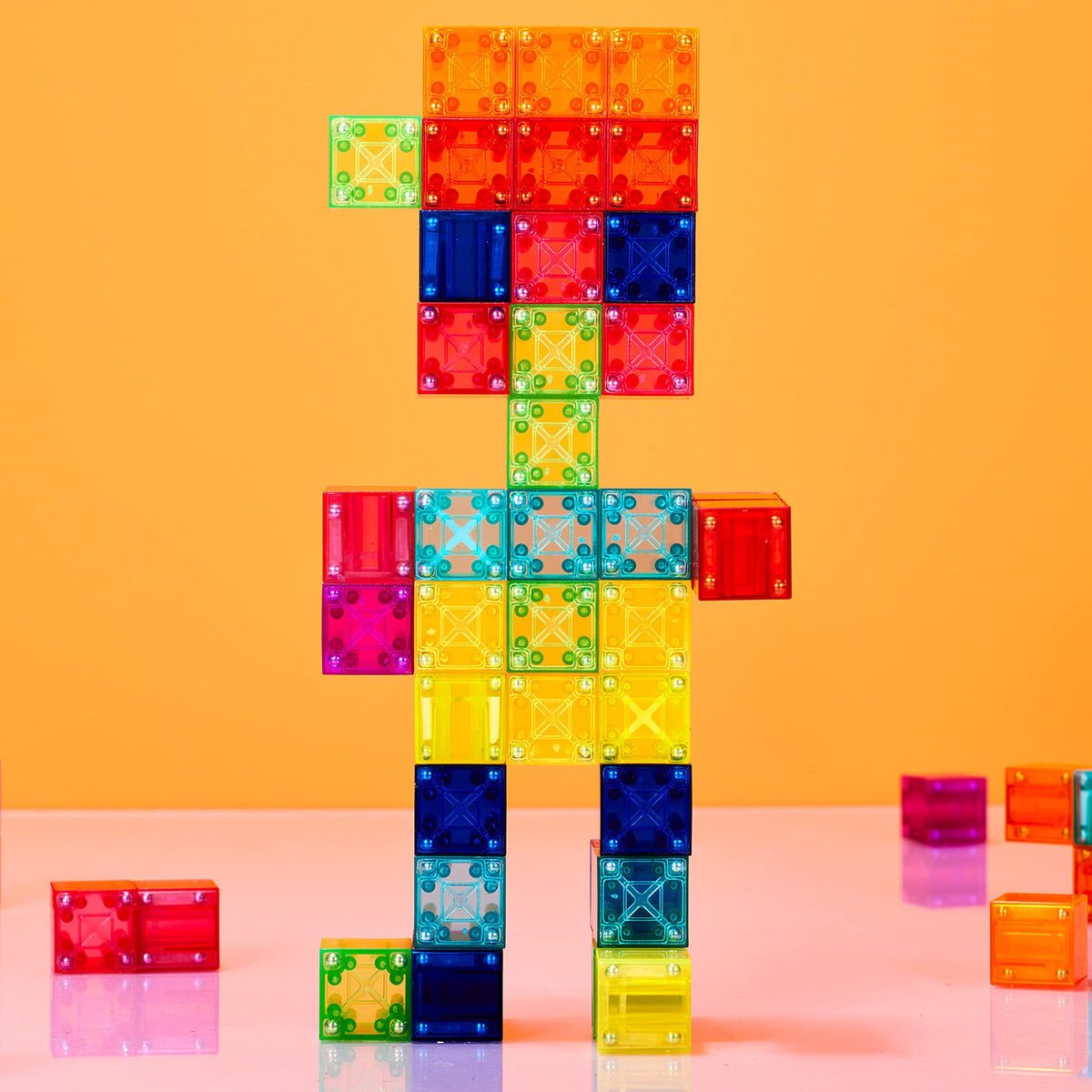 BrainSpark compatible with other magnetic sets to expand building possibilities