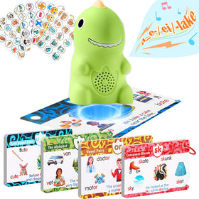 Brakverla dinosaur phonics flash cards for engaging early reading and independent practice.