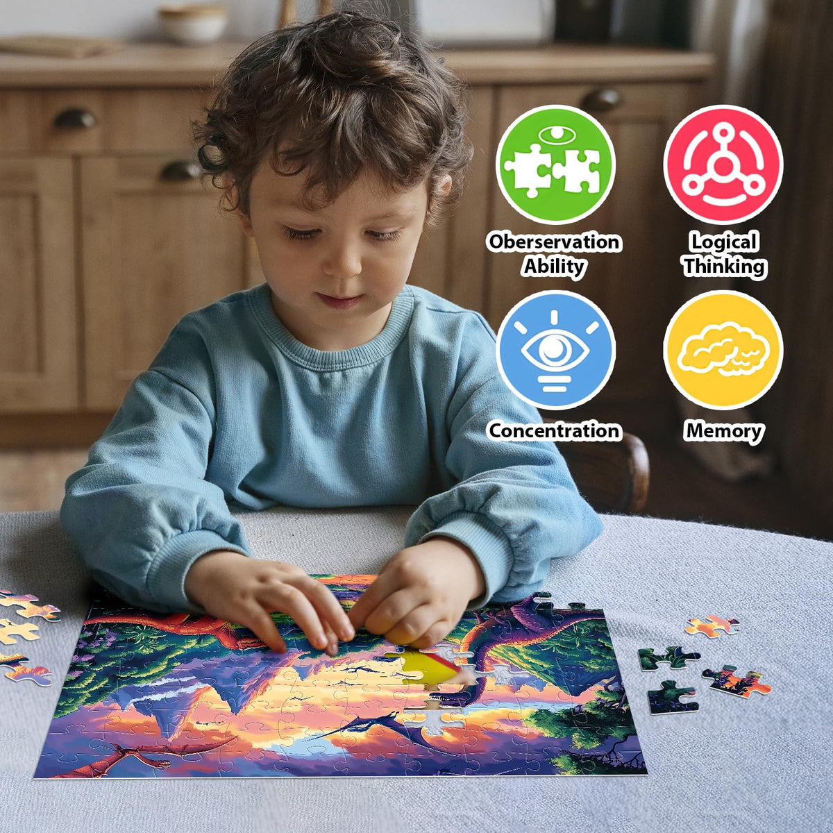 BraniacBits marine dinosaurs puzzle inspires imagination and spatial thinking.