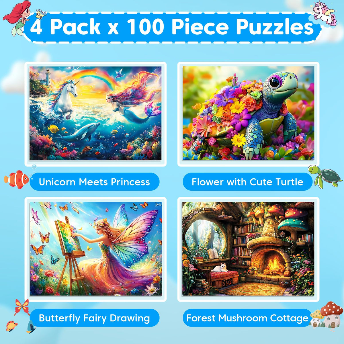 BraniacBits Butterfly Fairy puzzle image encourages imaginative play and early problem solving.