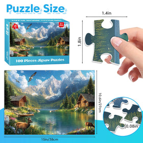 BraniacBits autumn seasonal puzzle, large pieces and sturdy cardboard
