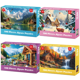 BraniacBits spring seasonal puzzle, large pieces for family play and cognitive engagement