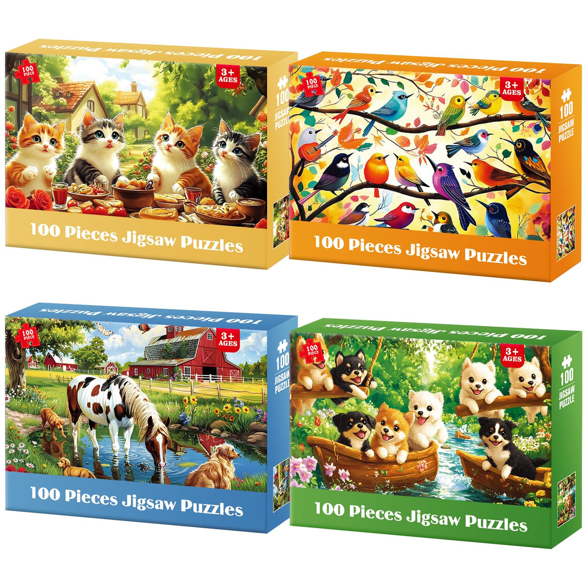 BraniacBits kittens partying puzzle to boost focus and fine-motor skills