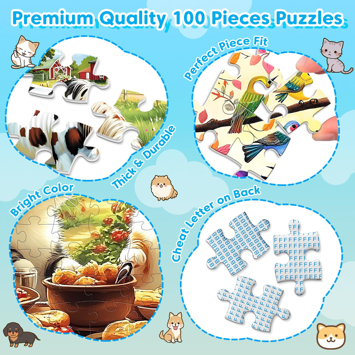 BraniacBits puppys playing by the river puzzle promotes patience and planning