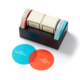 Red and blue discs from Brass Monkey Venn Thinking trigger spontaneous pairings