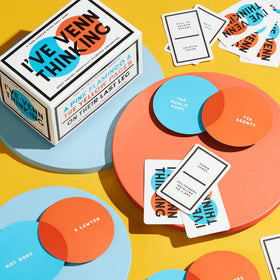 Brass Monkey Ive Venn Thinking topic cards offer diverse prompts for laughs