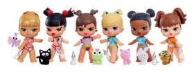 Chrome diaper pin packaging evokes classic Bratz display charm