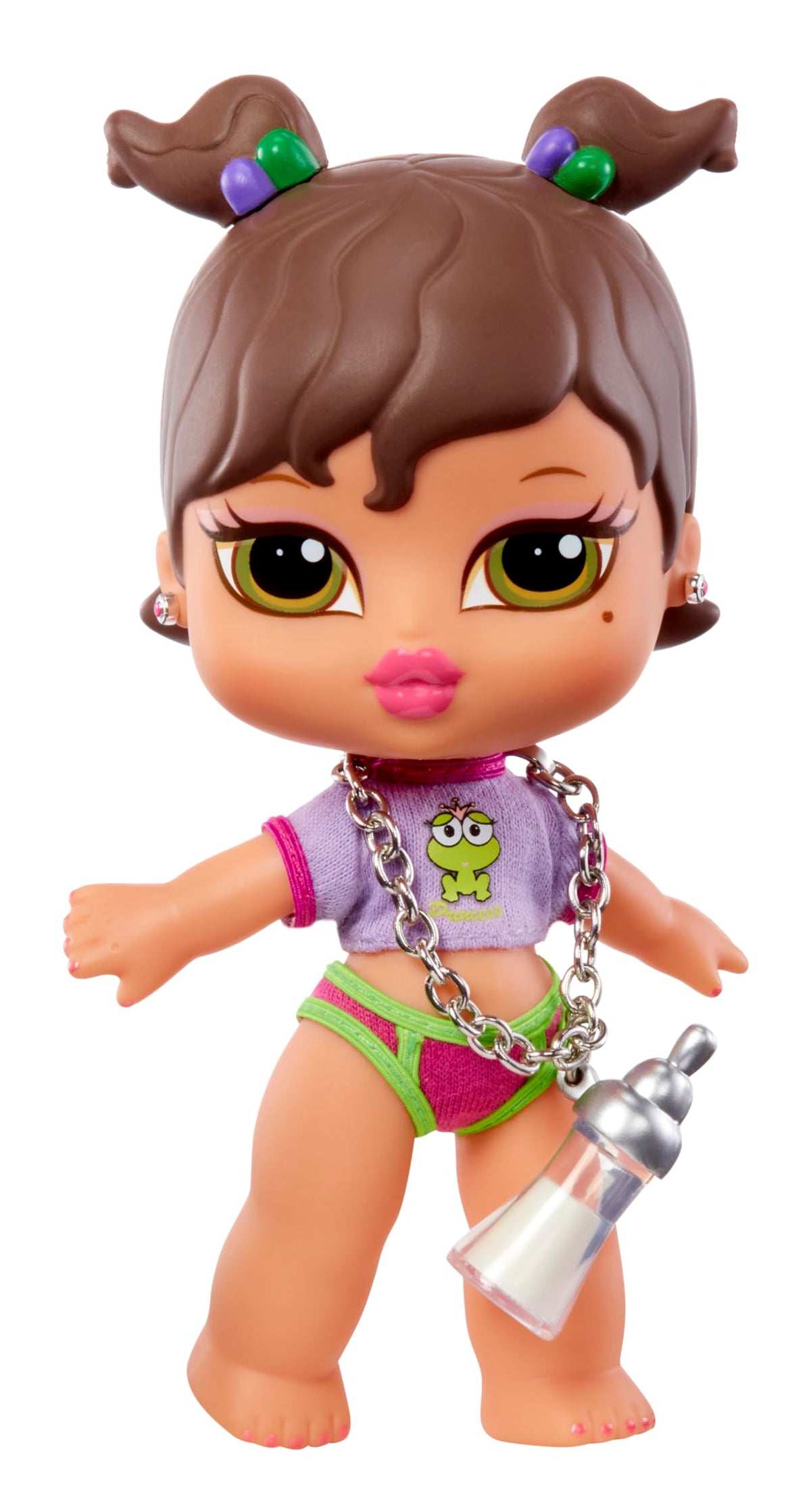Bottle necklace doubles as a keychain for fans on the go.