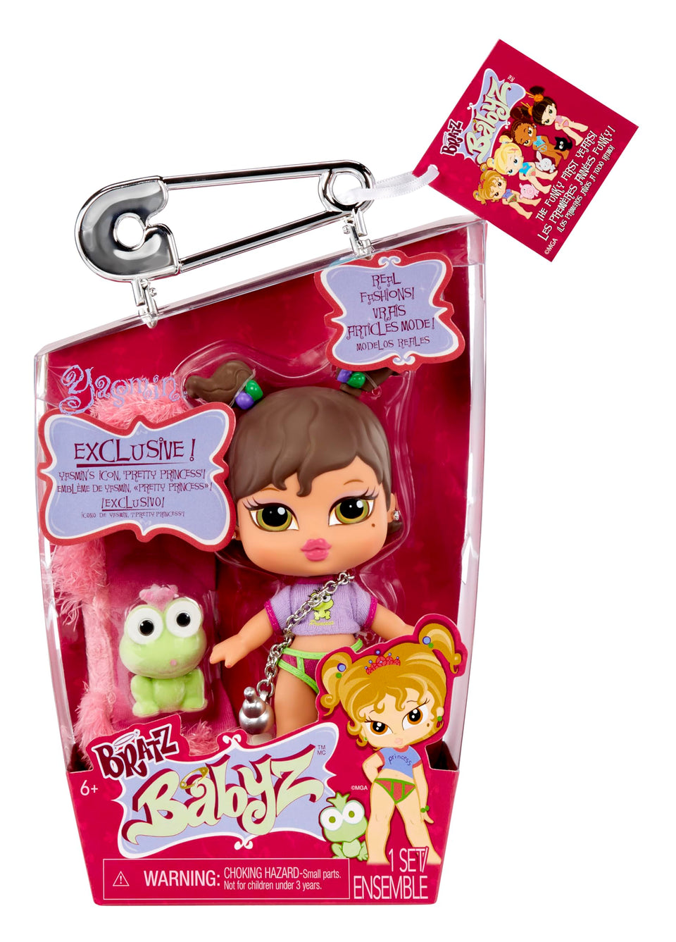 Bratz Babyz Yasmin doll ready for imaginative play with poseable joints.