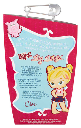Bratz Big Babyz Cloe diaper-pin style packaging for retro display