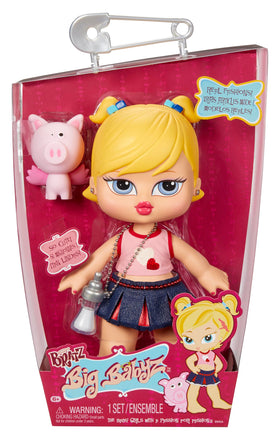 Bratz Big Babyz Cloe front view with poseable joints for playful posing