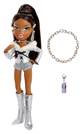 Sasha Charmz silver charm bracelet highlights customizable bling
