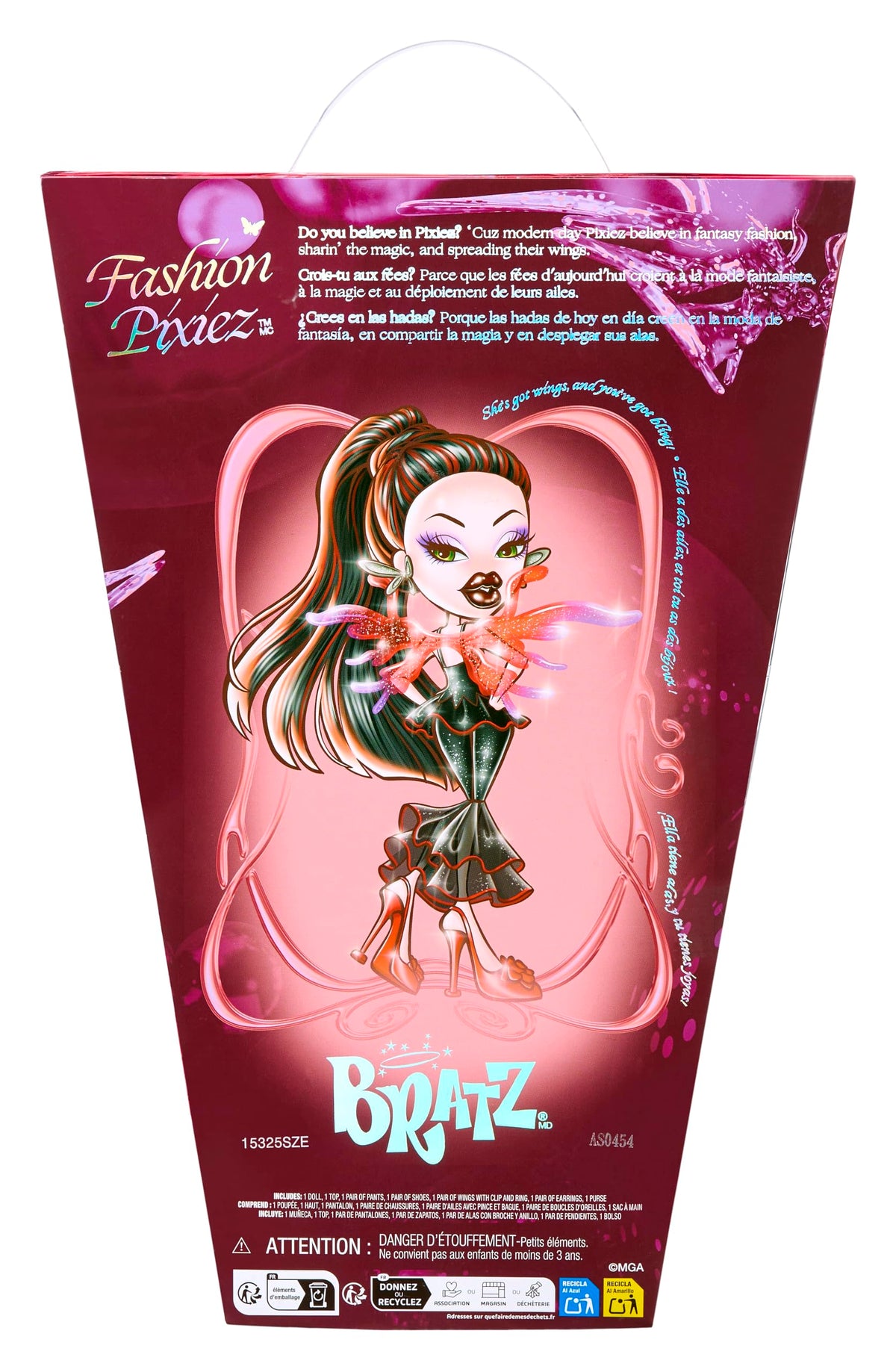 Collect all five Bratz Fashion Pixiez dolls for a full fantasy lineup