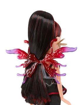 Bratz Pixiez Lina accessories—earrings, heels, and purse for complete looks