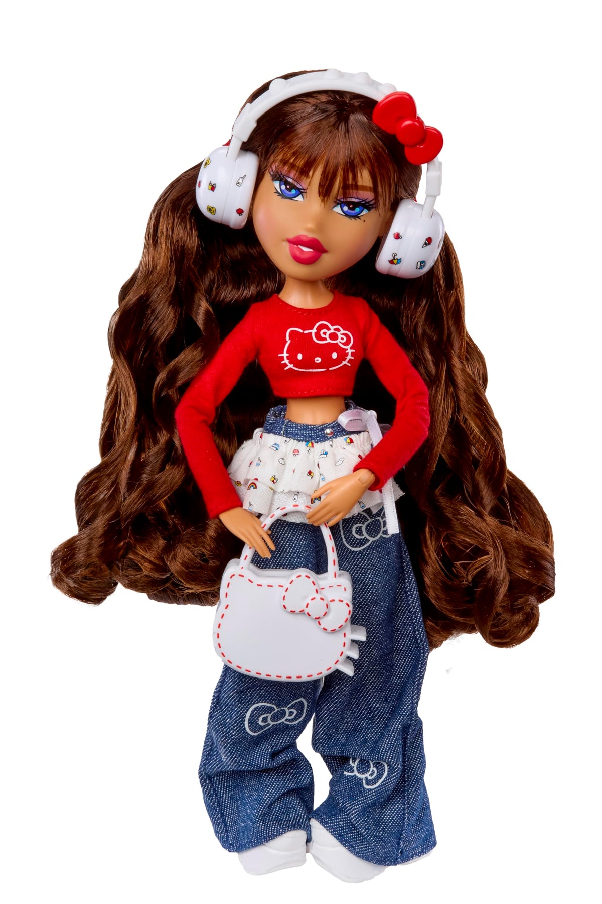 Doll stand helps pose and showcase Yasmin confidently.