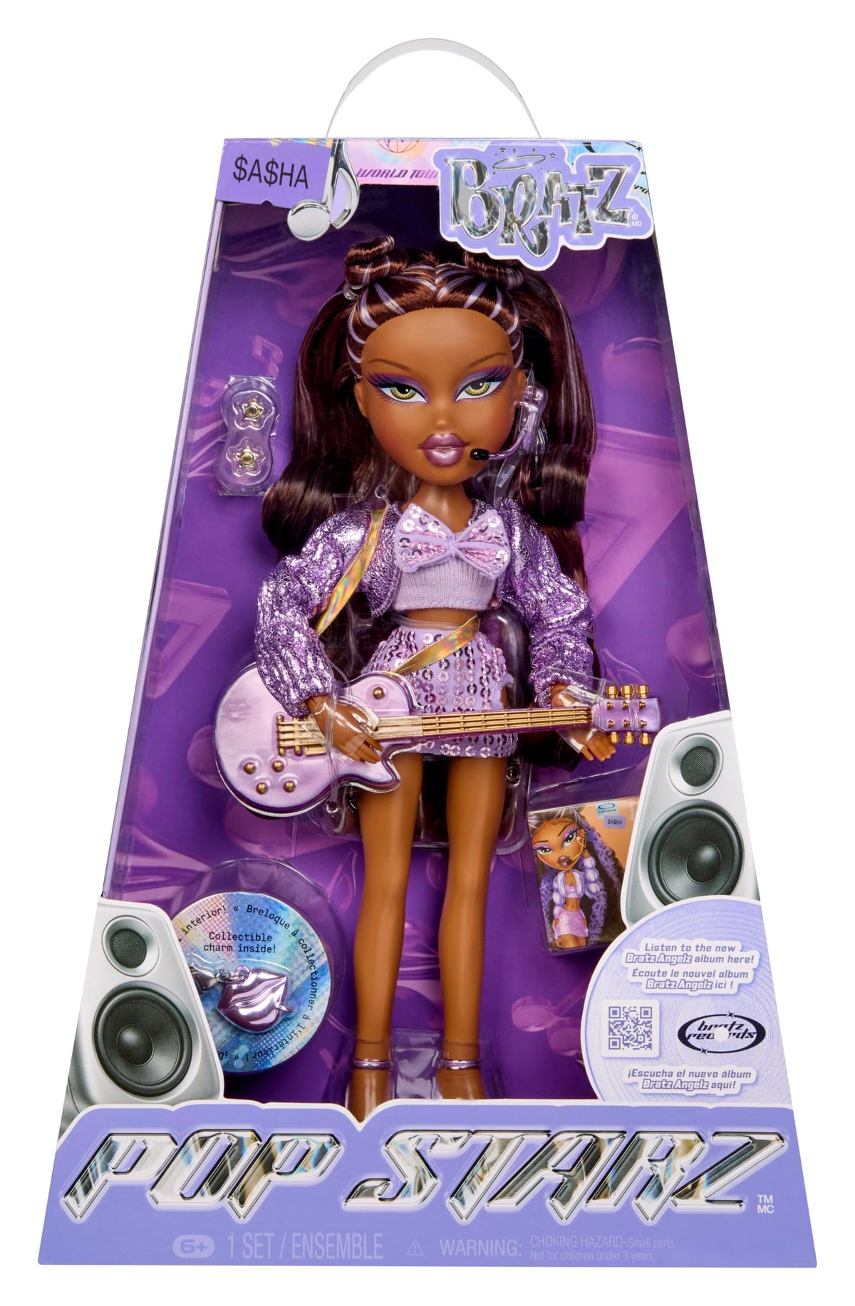 Bratz Pop Starz Sasha doll in stage-ready outfit for imaginative fashion play