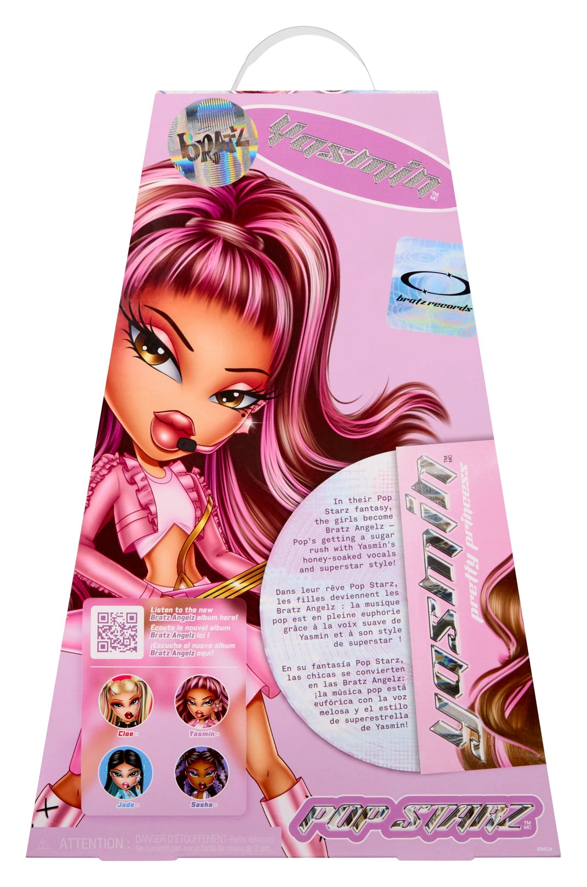 QR code links to Bratz Angelz music
