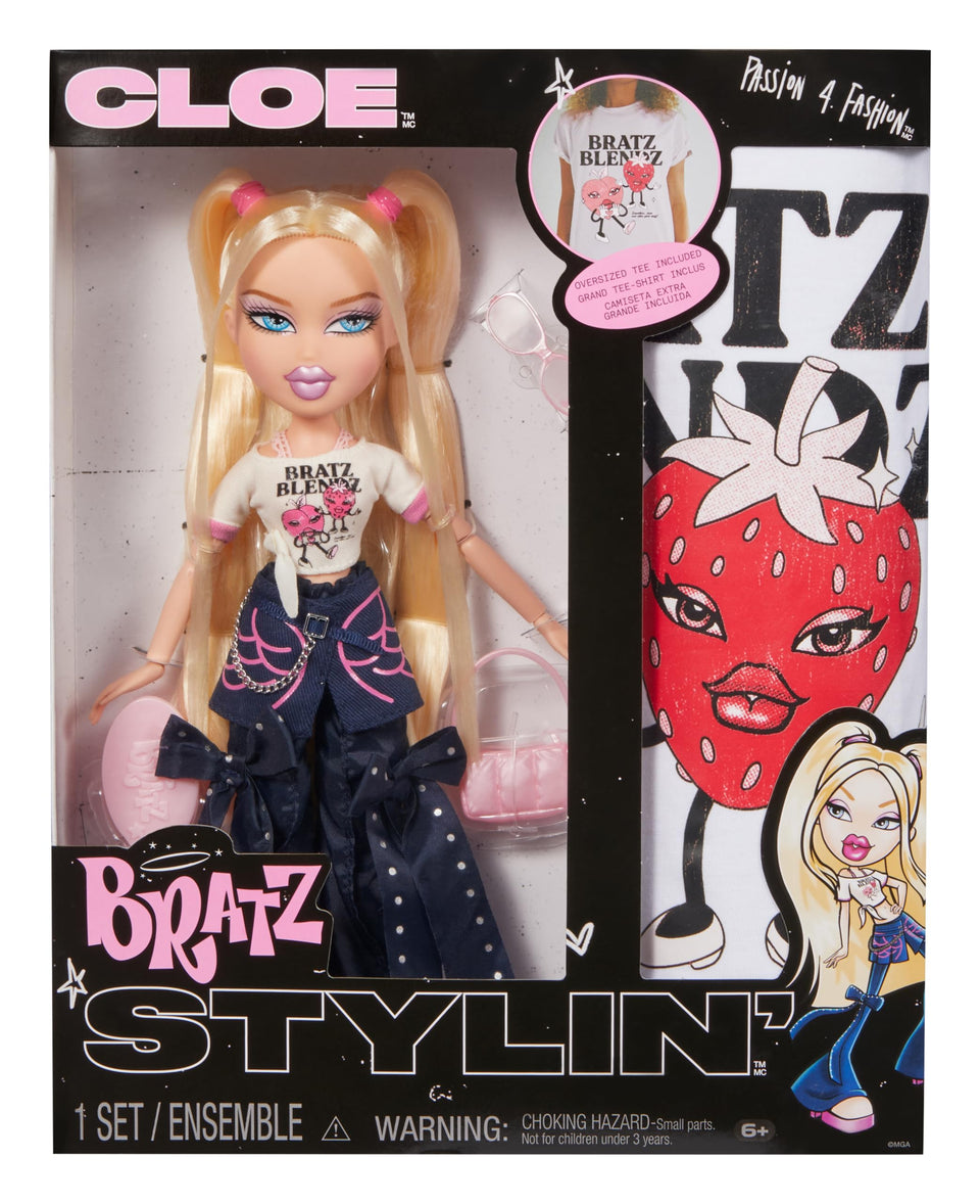Bratz Stylin' Cloe front view; chic fashion for imaginative play.