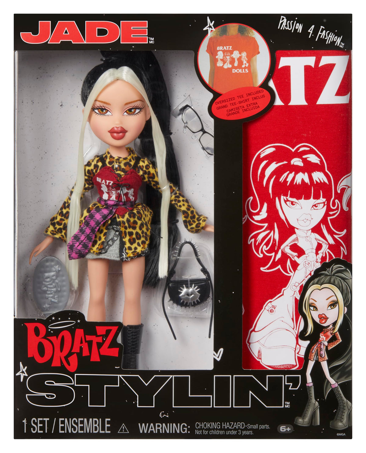 Bratz Stylin' Jade fashion doll ready for creative dress-up.