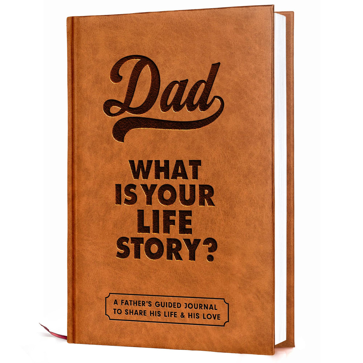 BRAVEBUG Dad Story Book hardcover cover, premium gift presentation.