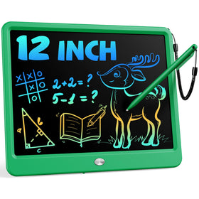 Bravokids 12-inch LCD writing tablet front view for kid-friendly drawing